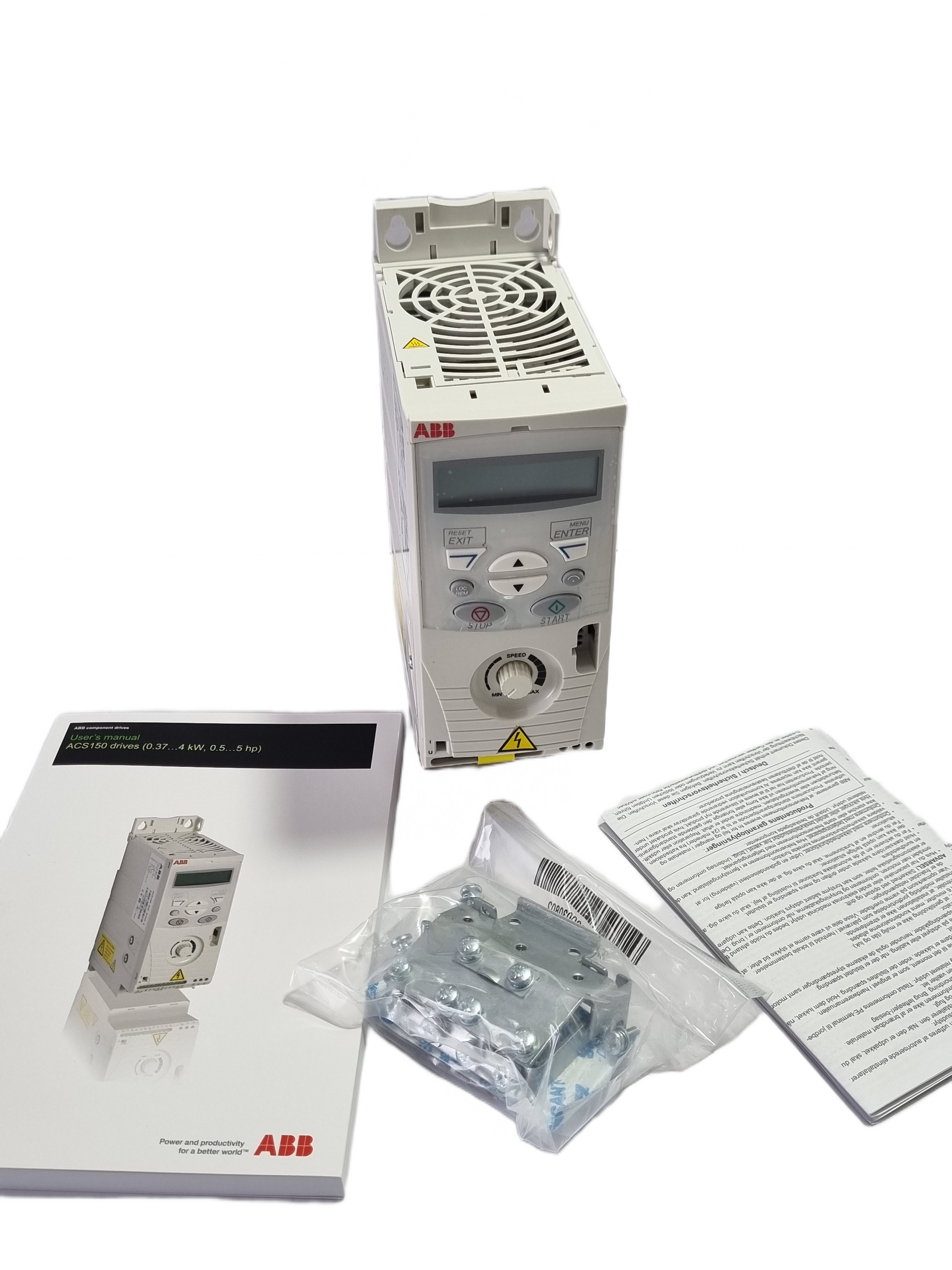 ABB ACS150-03U-01A2-4 LV AC MICRO DRIVE 0.37KW 1/2 HP