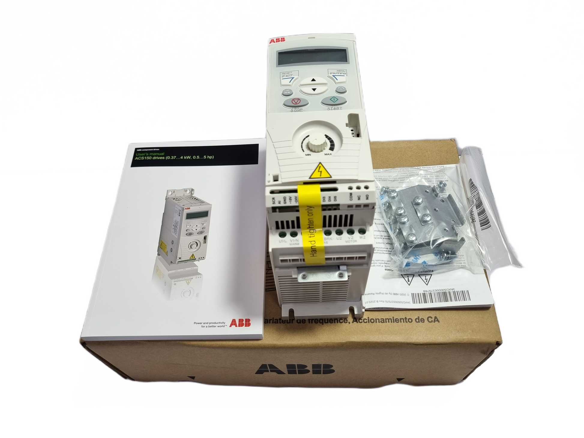 ABB ACS150-03U-01A2-4 LV AC MICRO DRIVE 0.37KW 1/2 HP