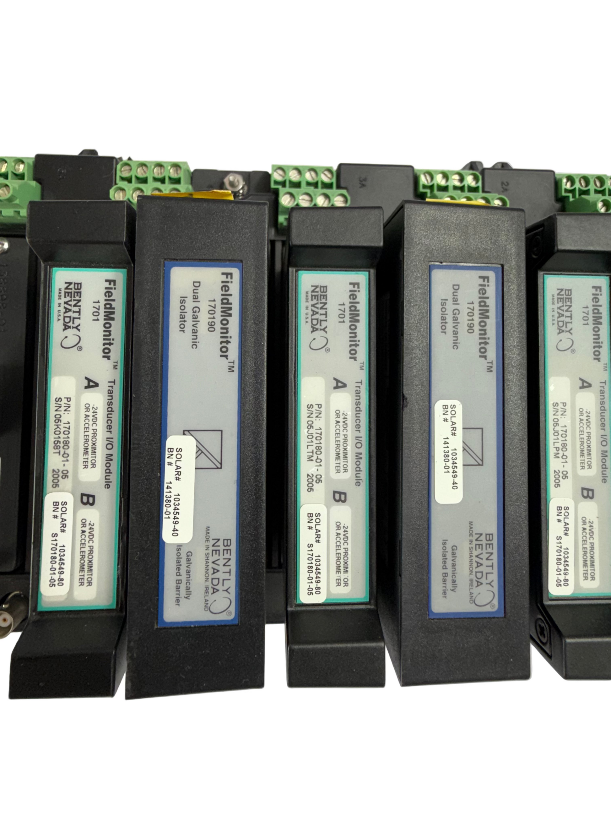 BENTLY NEVADA 1701/06 FIELDMONITEOR PLC SET 1701/06 ISOLATER TERMINAL BASE