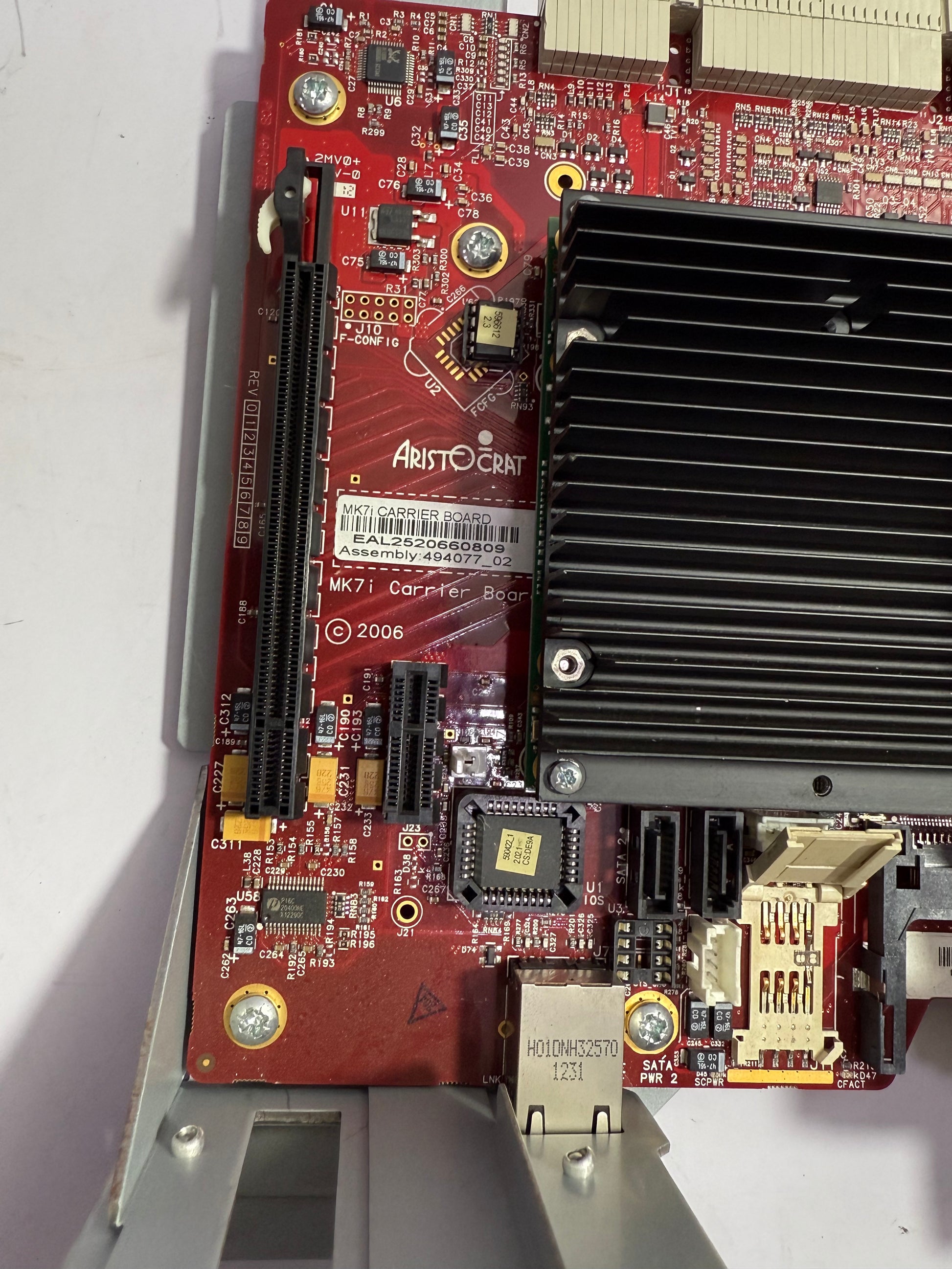 ARISTOCRAT MK7i CARRIER BOARD EAL2520660809 IN RED COLOUR