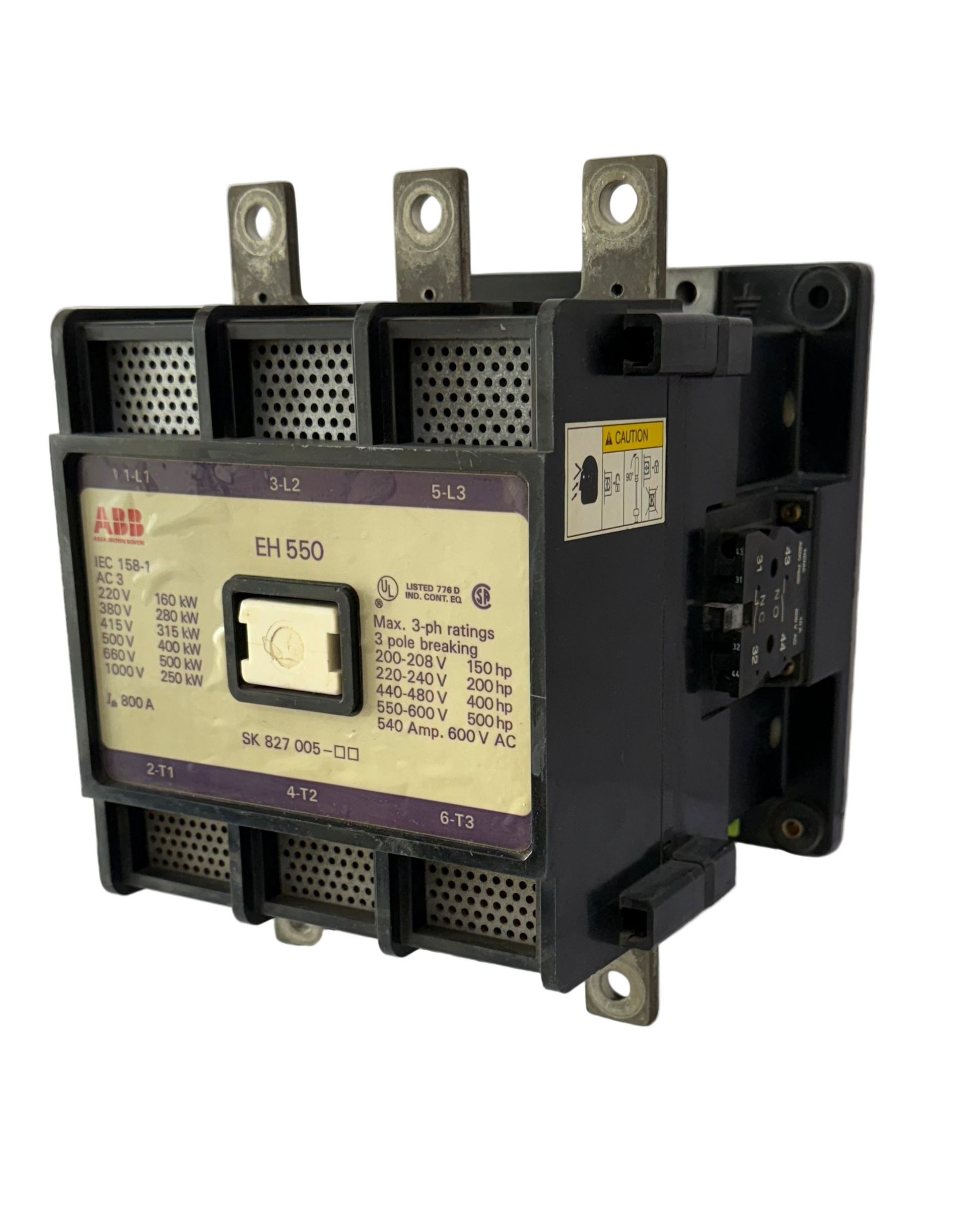 ABB EH550 800AMP 3 POLE BREAKING CONTACTOR