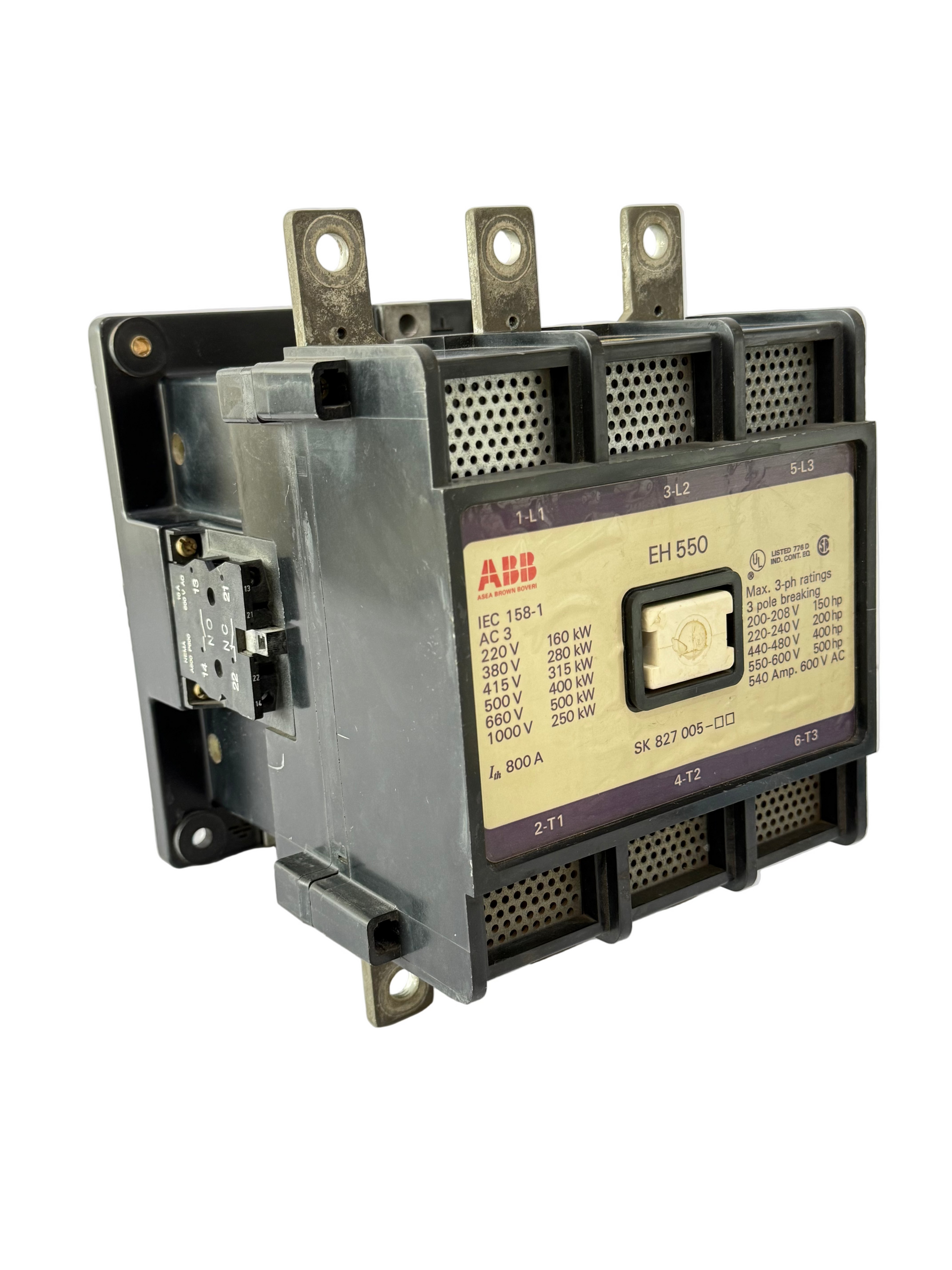 ABB EH550 800AMP 3 POLE BREAKING CONTACTOR