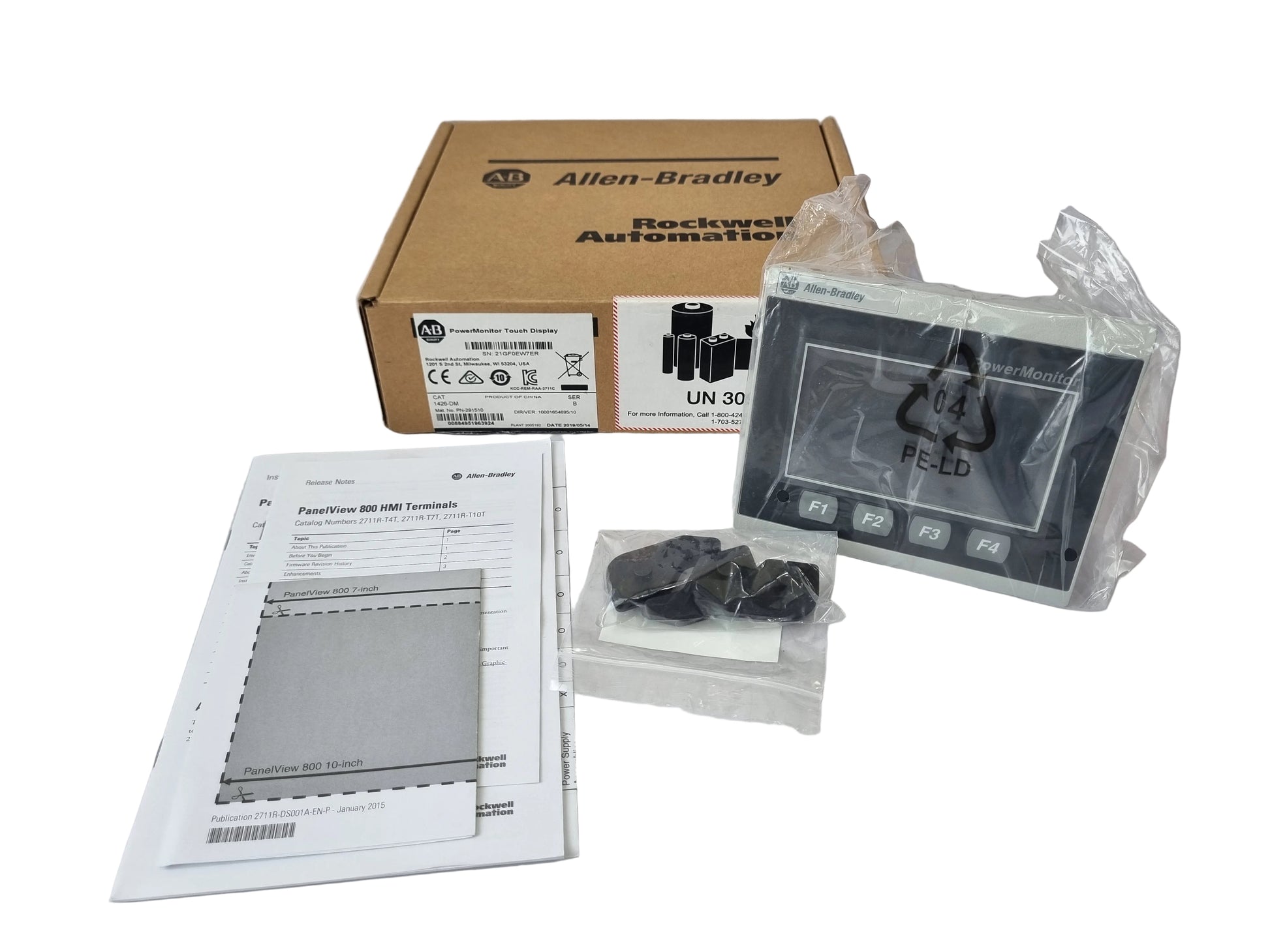 ALLEN-BRADLEY 1426-DM SER B 24VDC POWERMONITOR TOUCH DISPLAY HMI PANEL