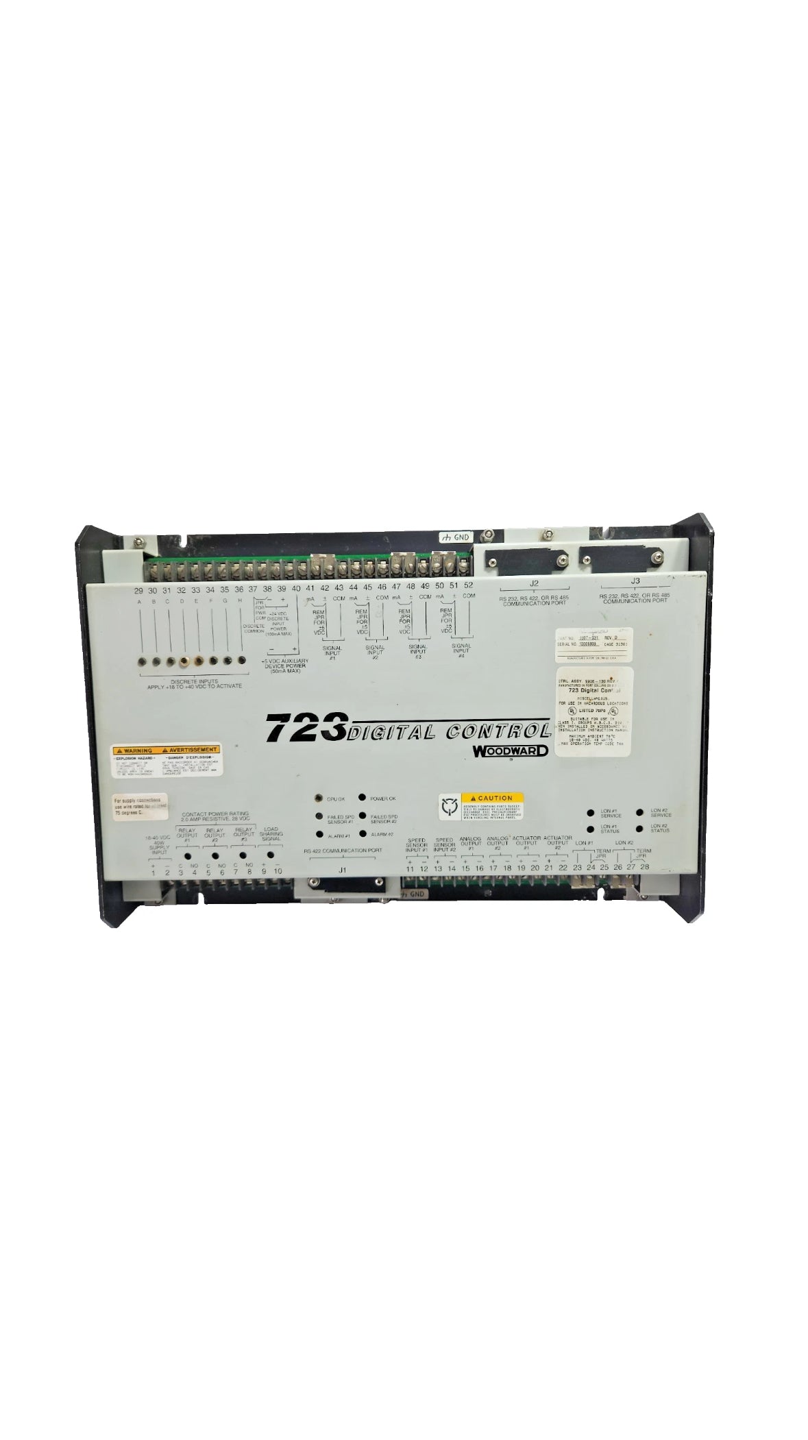 WOODWARD 723 DIGITAL CONTROL REV D