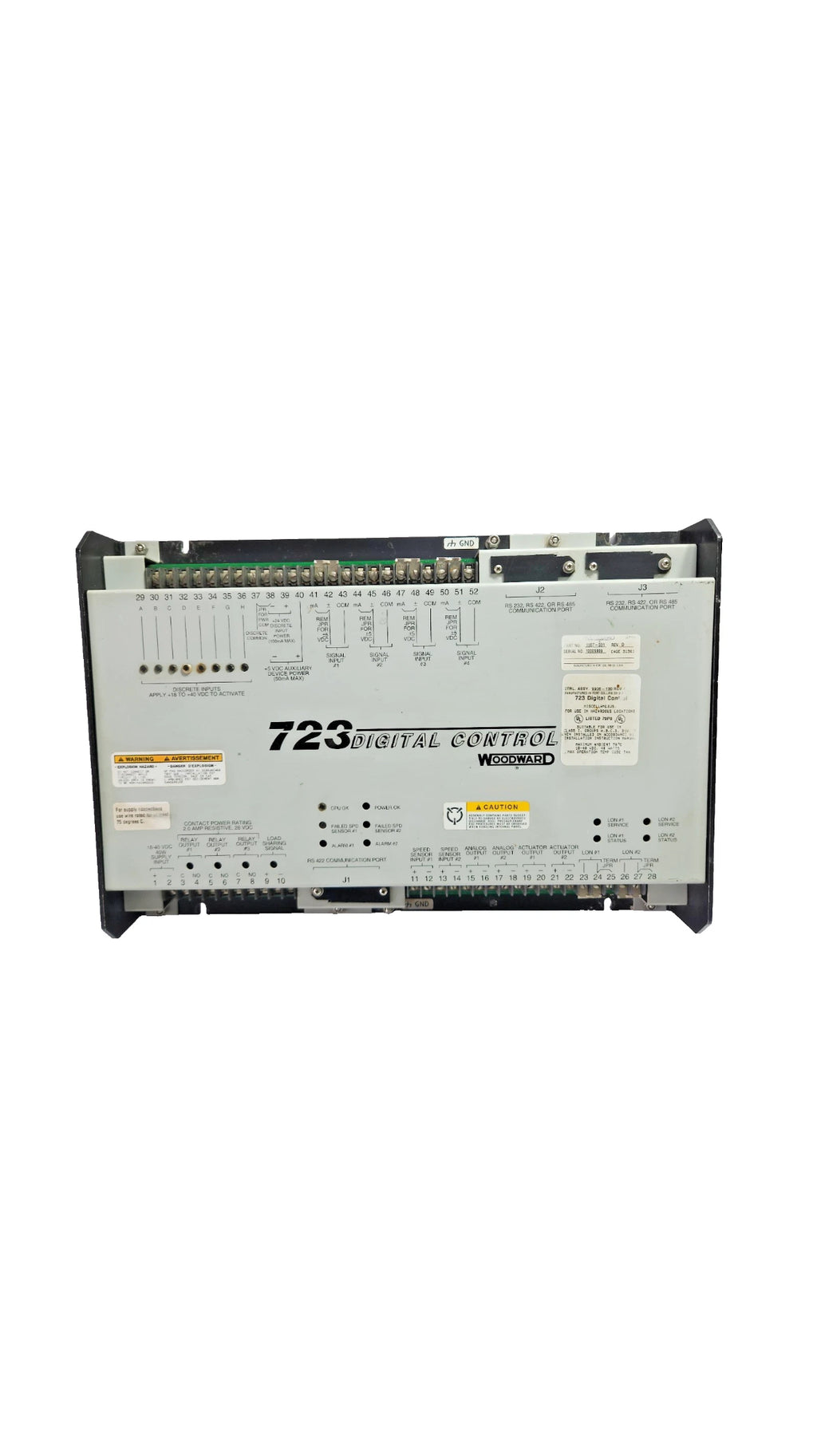 WOODWARD 723 DIGITAL CONTROL REV D