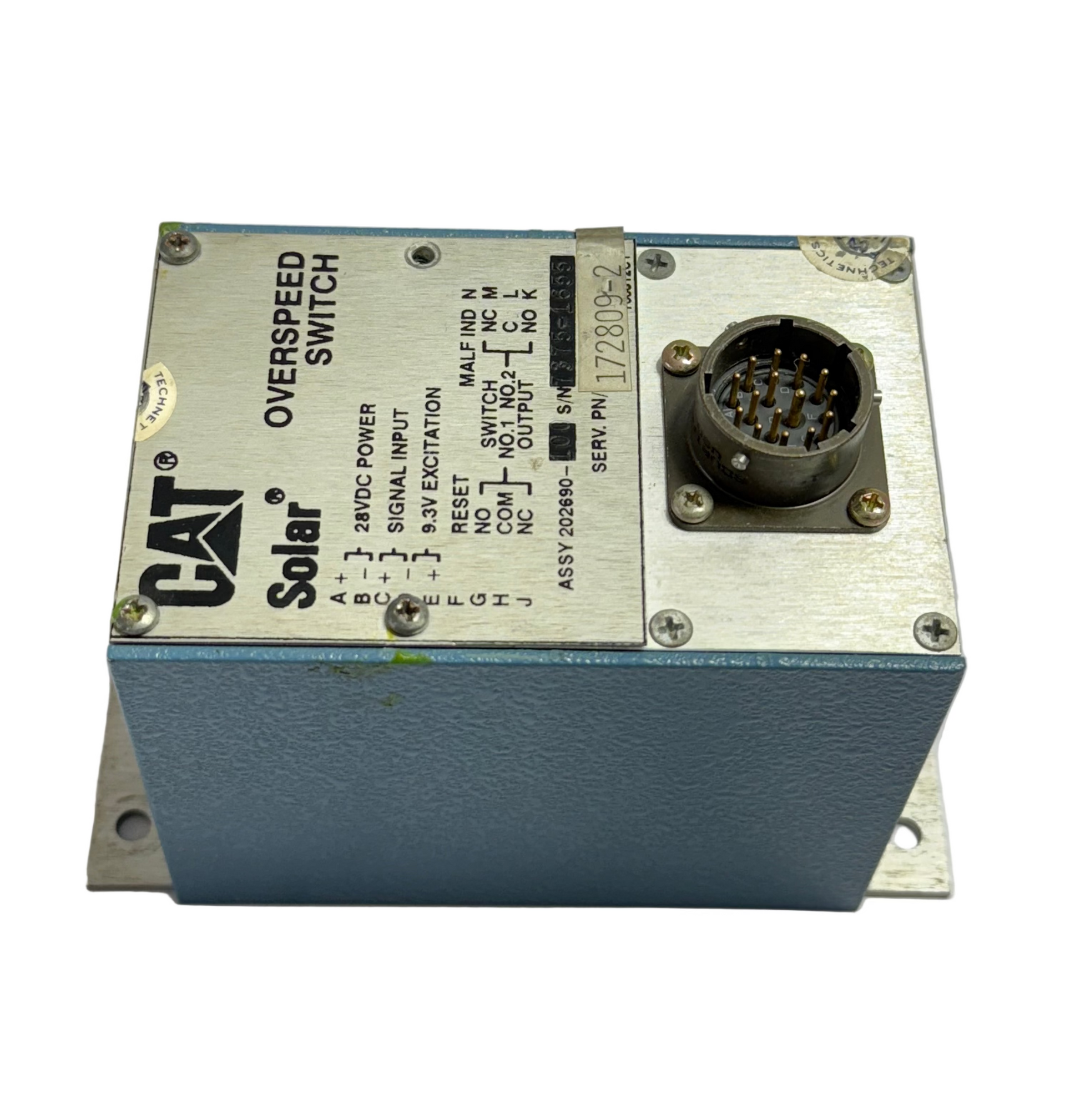 CAT SOLAR 202690-100 OVERSPEED SWITCH 172809-2