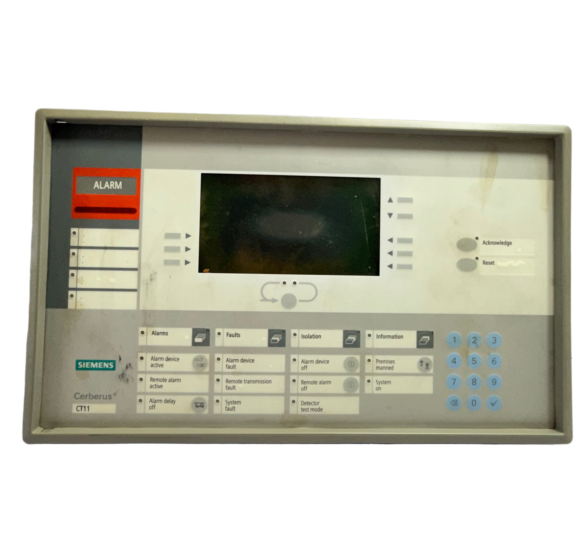 SIEMENS CERBERUS CT11 B3Q660 FIRE ALARM CONTROL PANEL