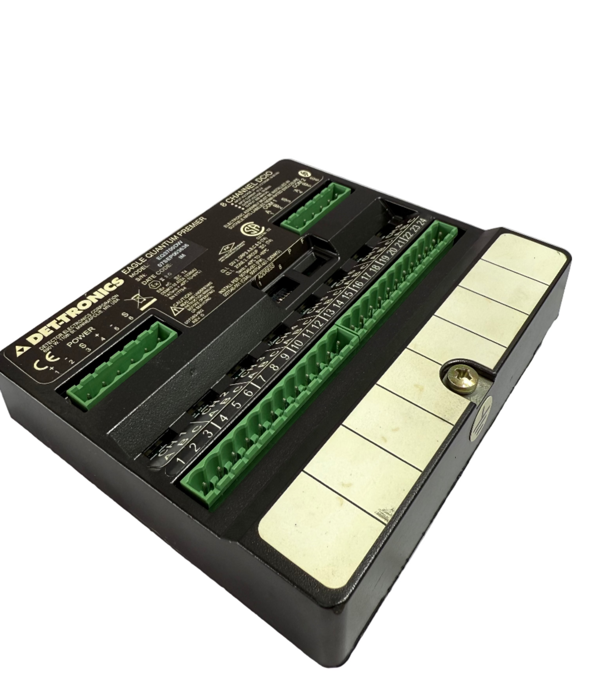 DET-TRONICS EQ3700DW DISRETE INPUT/OUTPUT MODULE 8 CHANNEL DCIO