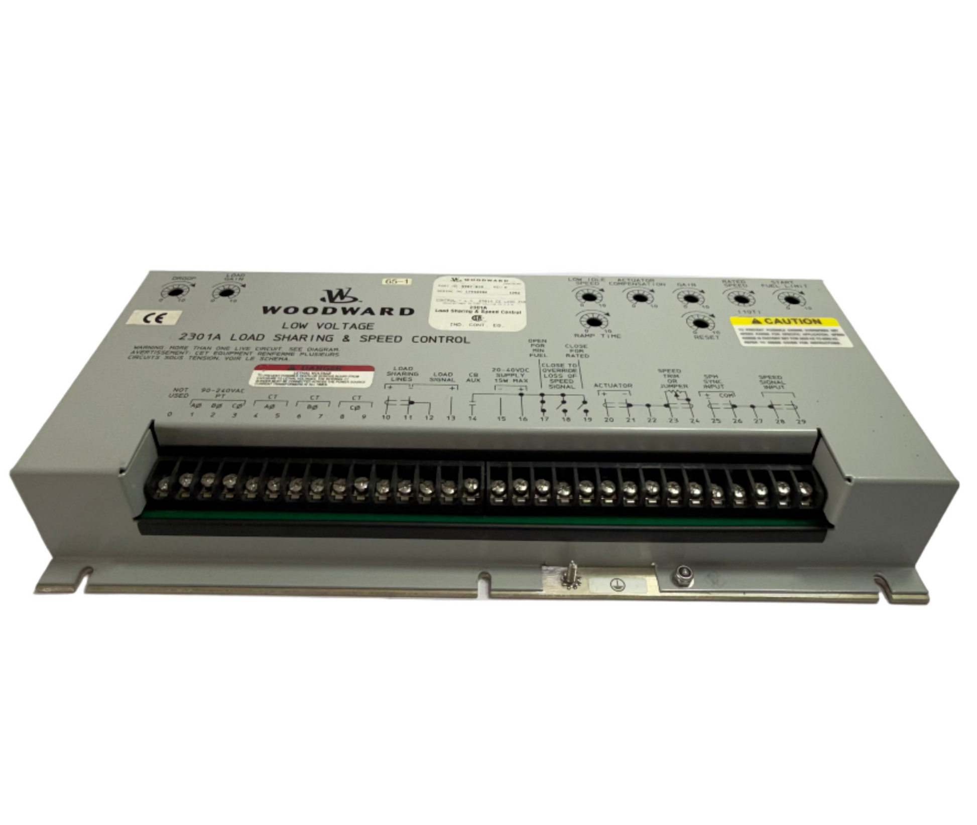WOODWARD 9907-018 LOW VOLTAGE 2301A LOAD SHARING & SPEED CONTROL REV H