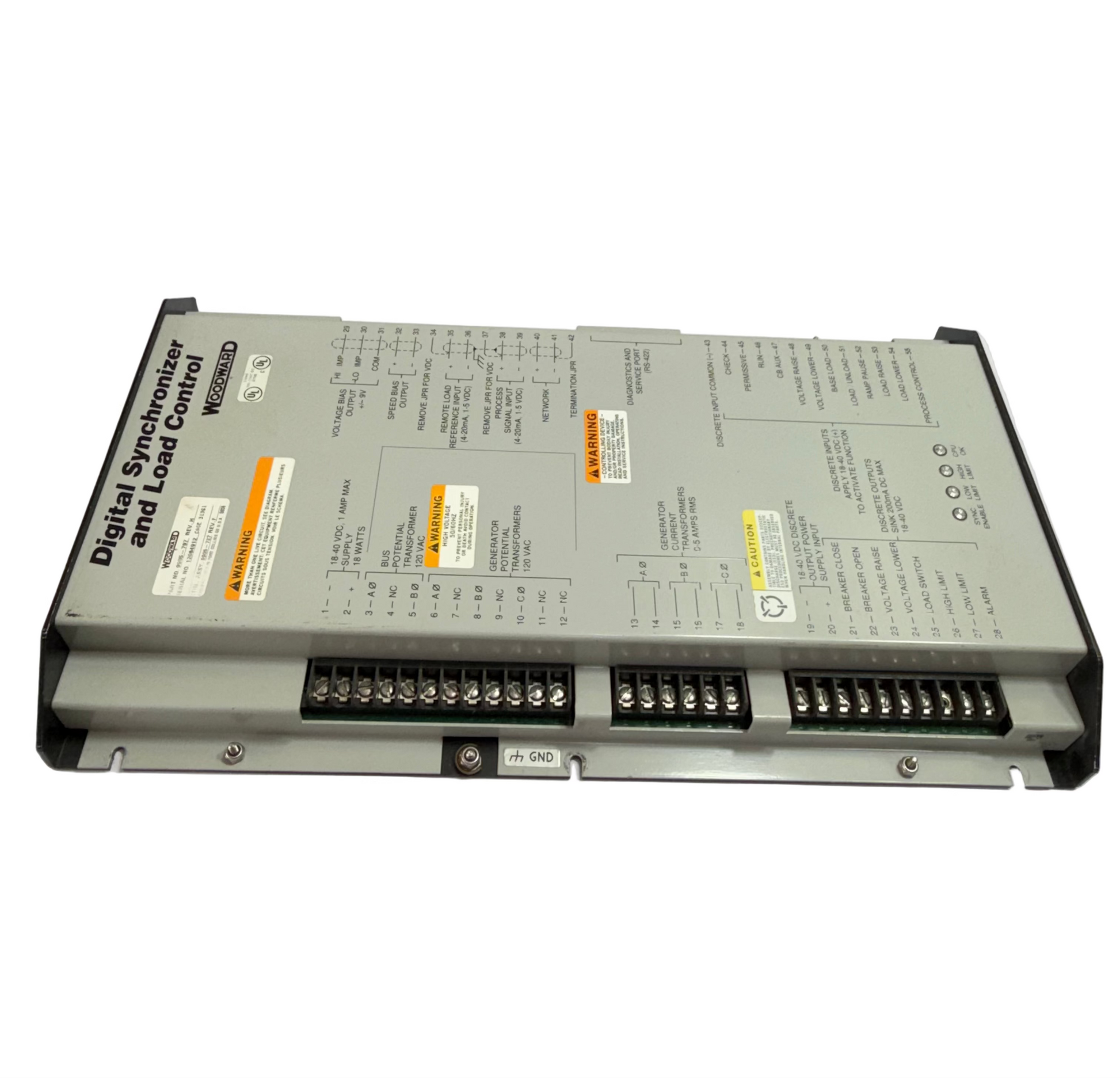 WOODWARD 9905-797 DIGITAL SYNCHRONIZER AND LOAD CONTROL REV.H