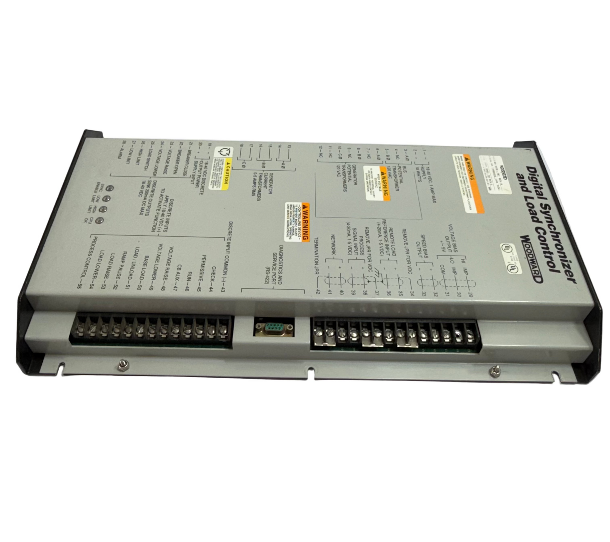 WOODWARD 9905-797 DIGITAL SYNCHRONIZER AND LOAD CONTROL REV.H
