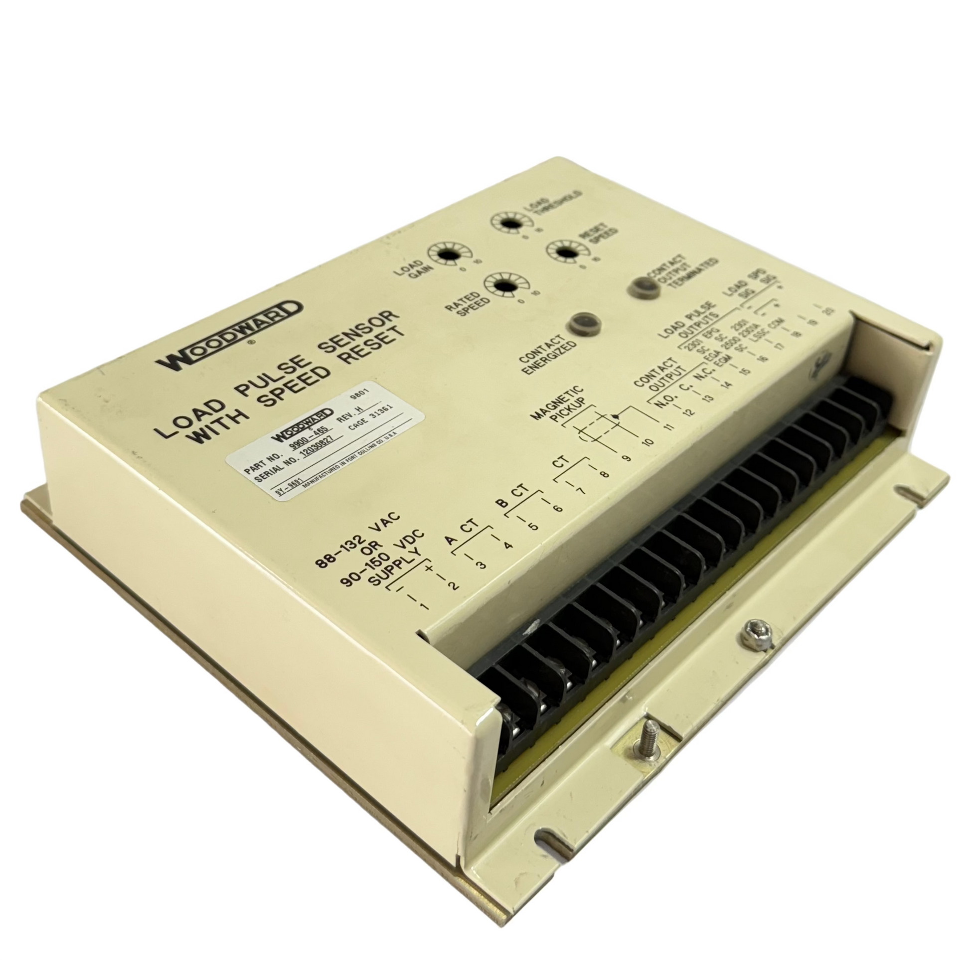 WOODWARD 9900-465 REV.H LOAD PLUS SENSOR WITH SPEED RESET