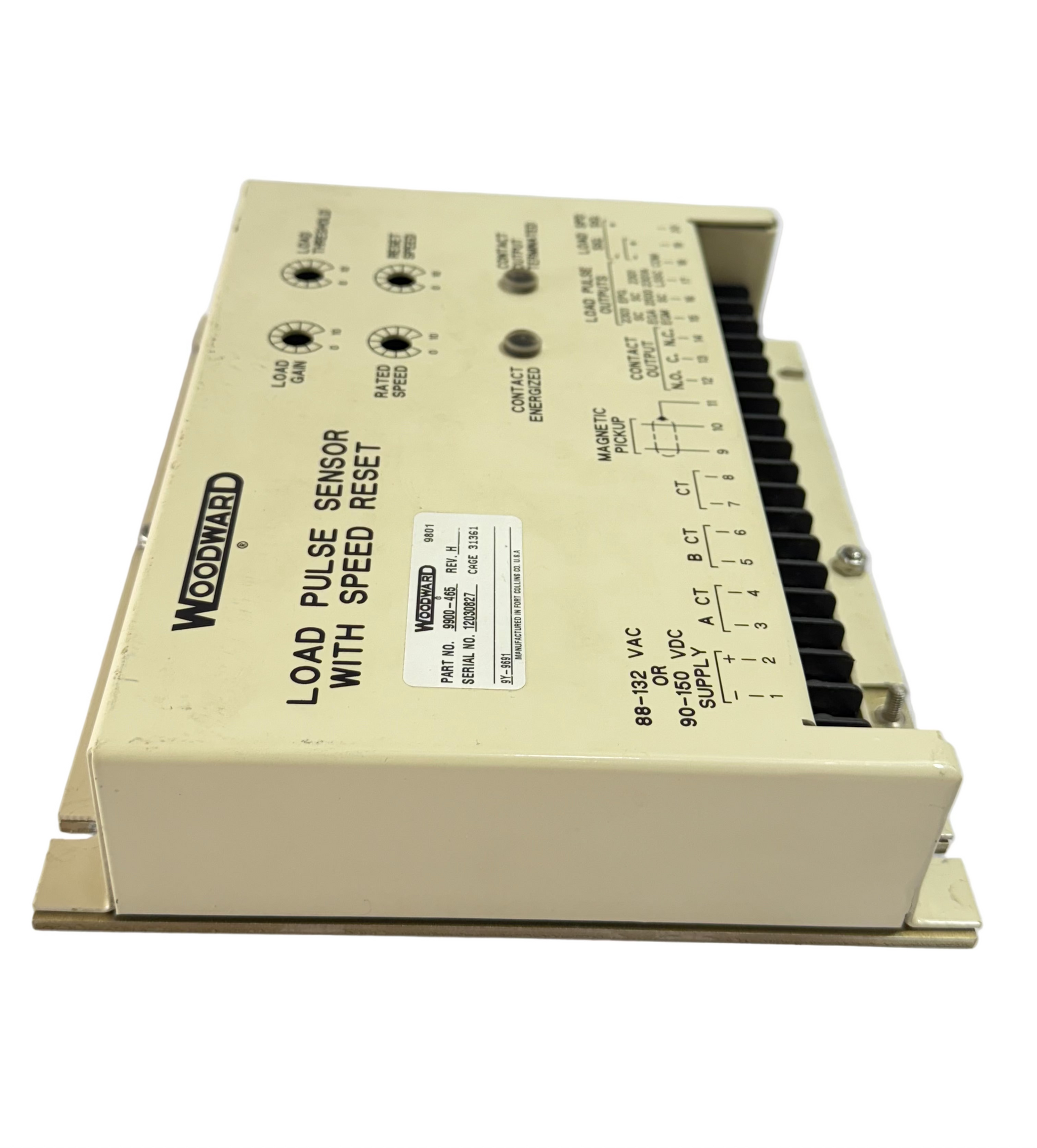 WOODWARD 9900-465 REV.H LOAD PLUS SENSOR WITH SPEED RESET