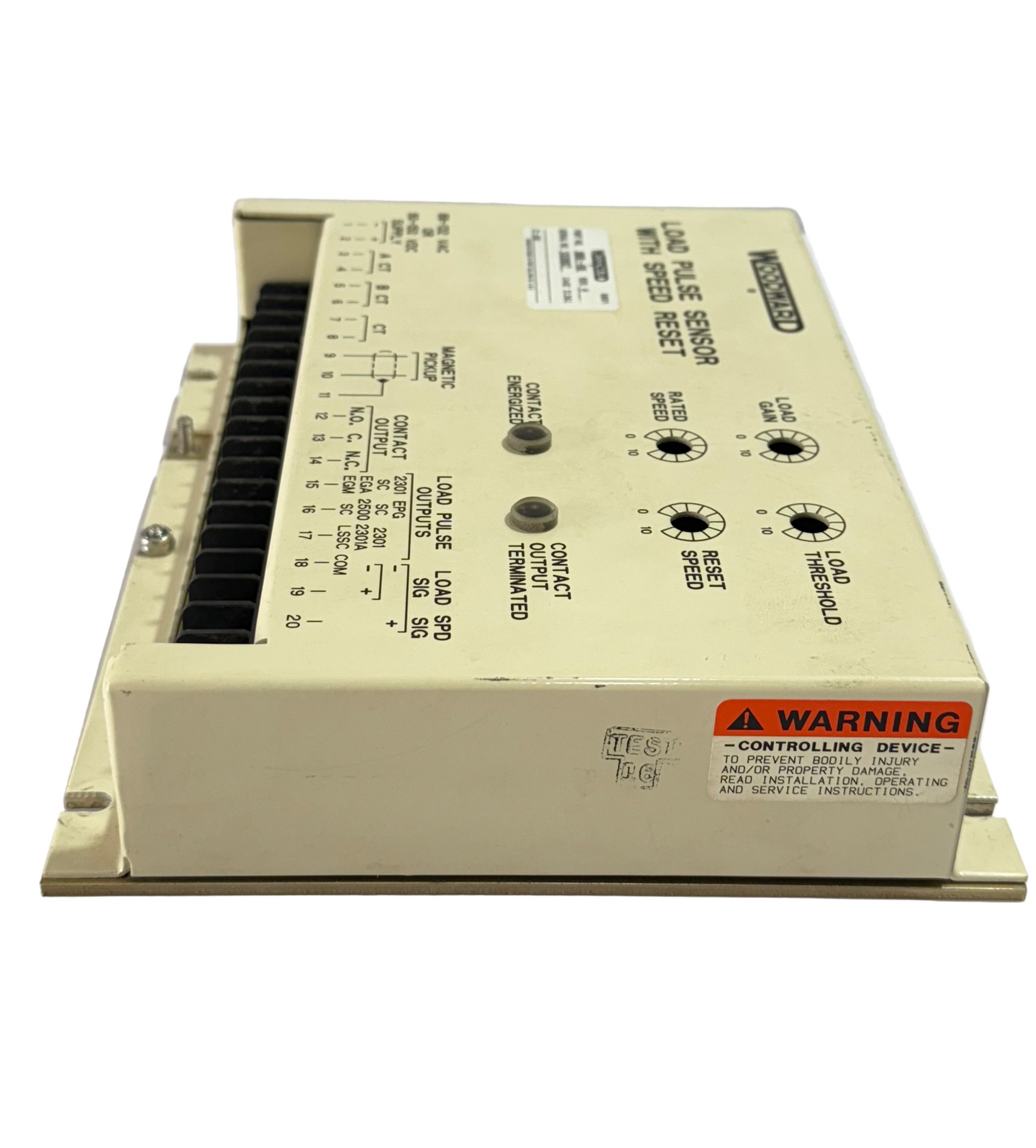 WOODWARD 9900-465 REV.H LOAD PLUS SENSOR WITH SPEED RESET