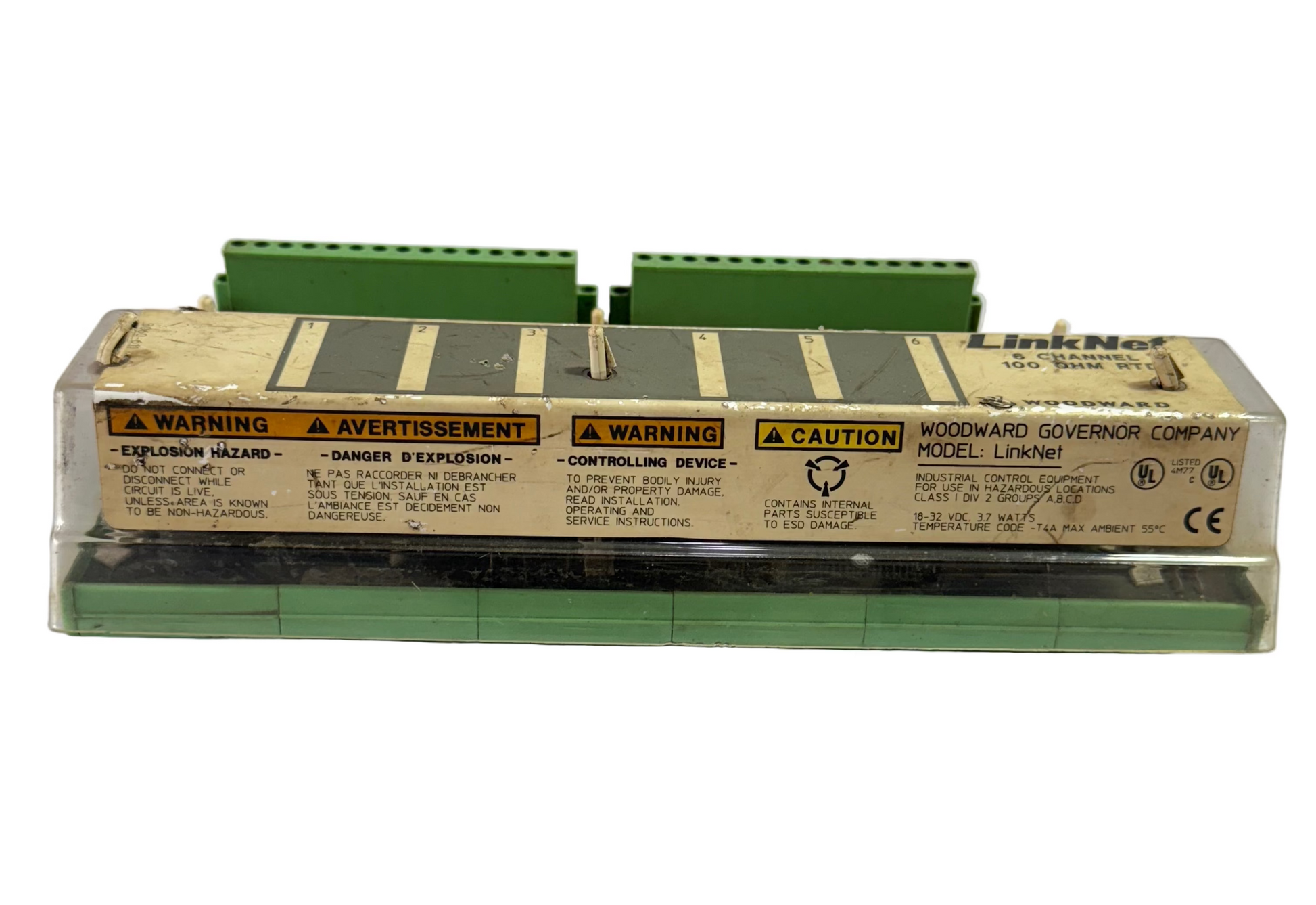 WOODWARD 9905-971 REV.J LINKNET 16 CHANNEL DISCRETE  MODULE