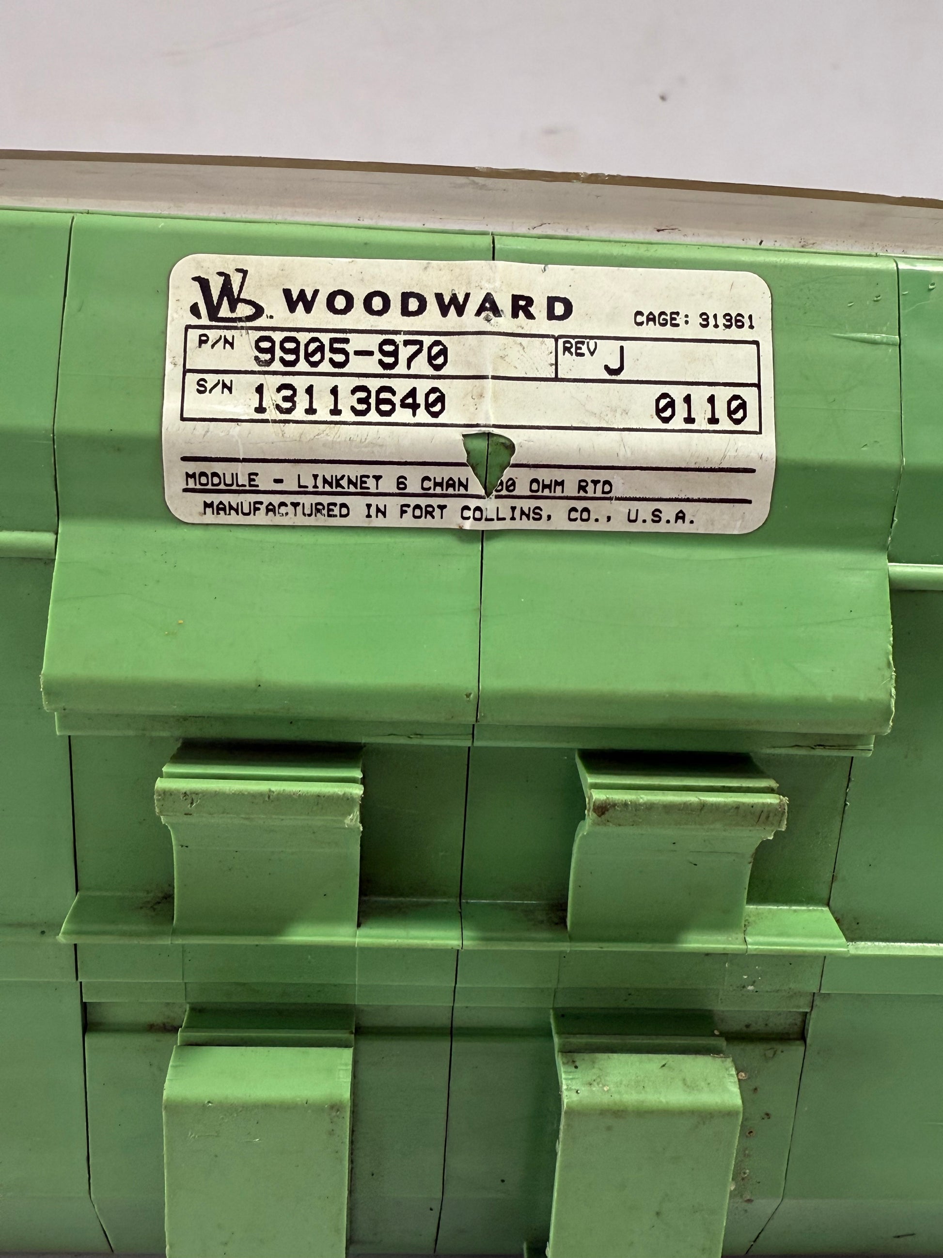 WOODWARD 9905-971 REV.J LINKNET 16 CHANNEL DISCRETE  MODULE