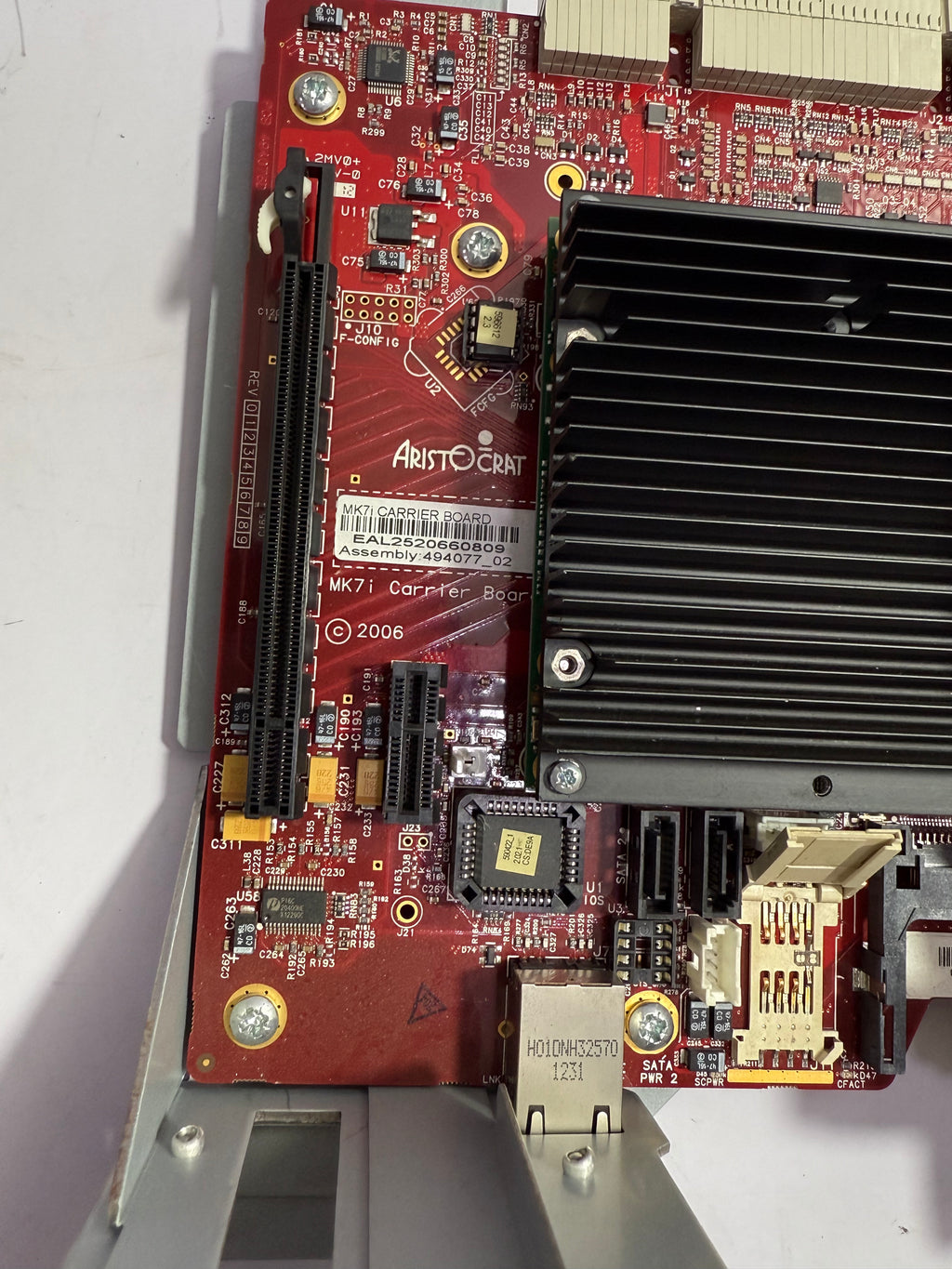 ARISTOCRAT MK7i CARRIER BOARD EAL2520660809 IN RED COLOUR