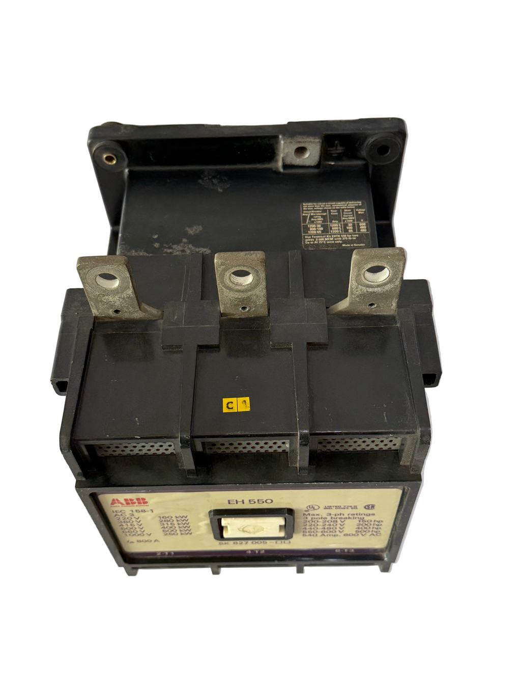 ABB EH550 800AMP 3 POLE BREAKING CONTACTOR