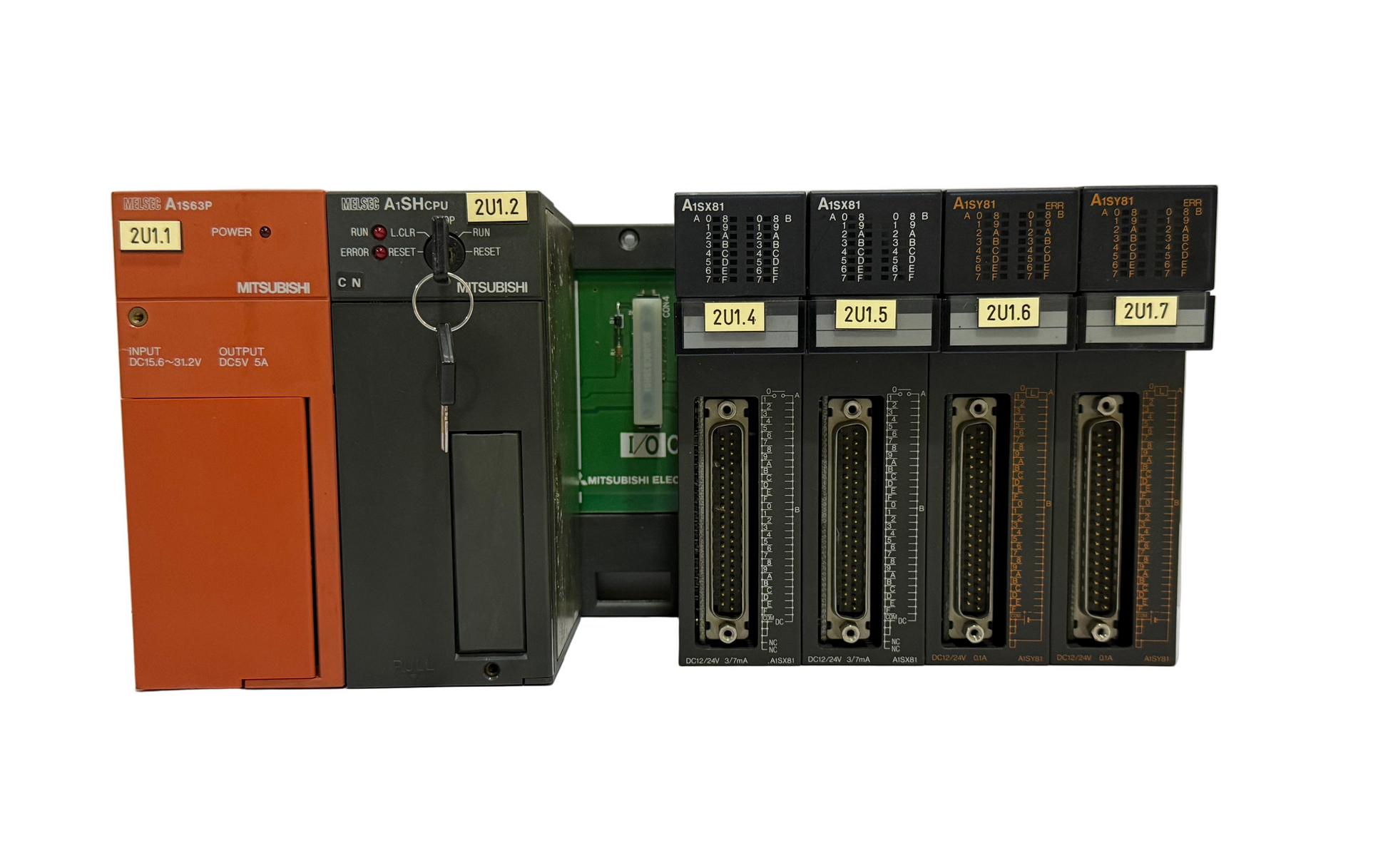MITSUBISHI MELSEC A1S63P, A1SHCPU, A1SX81,A1SY81 PLC