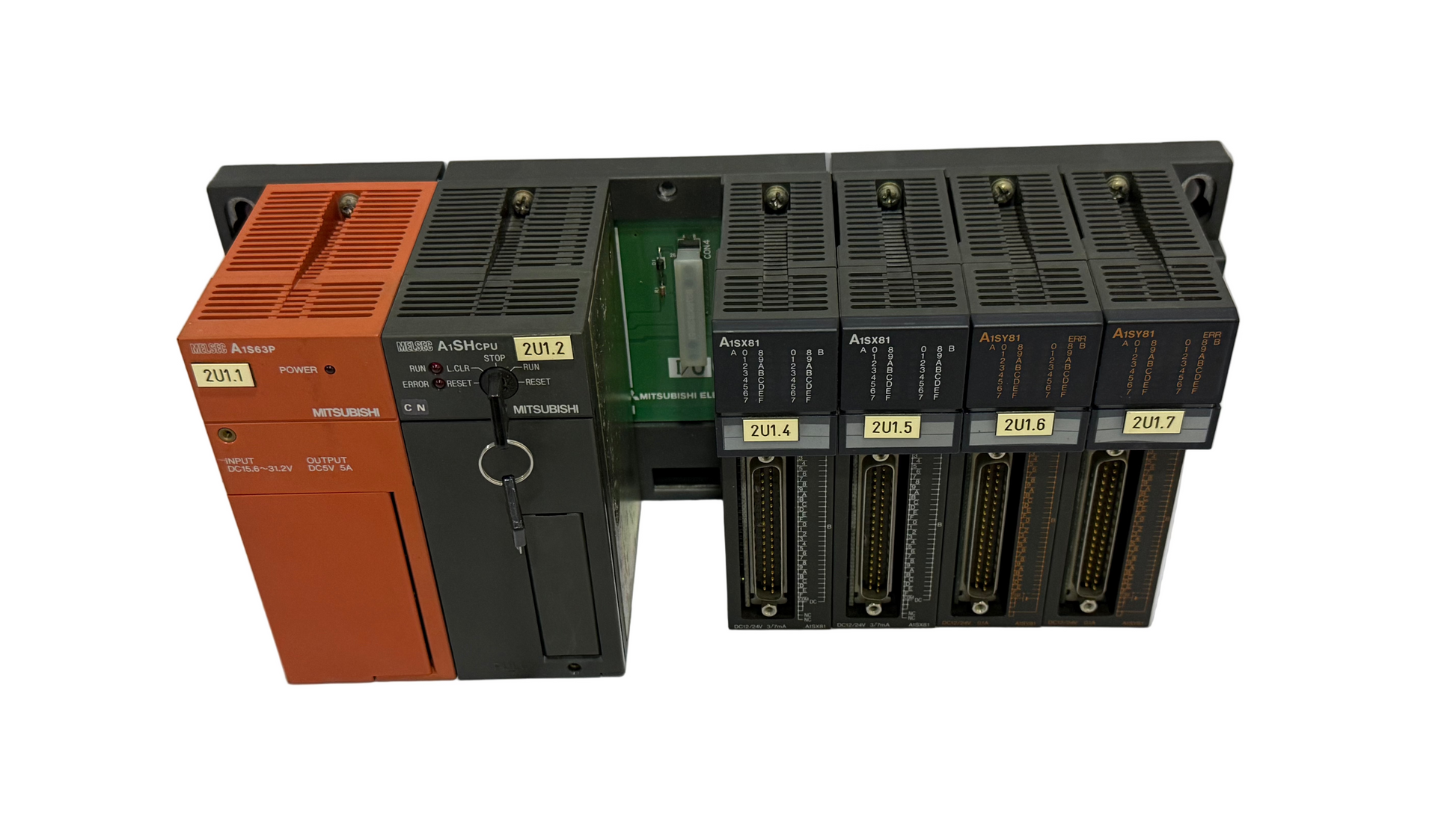 MITSUBISHI MELSEC A1S63P, A1SHCPU, A1SX81,A1SY81 PLC