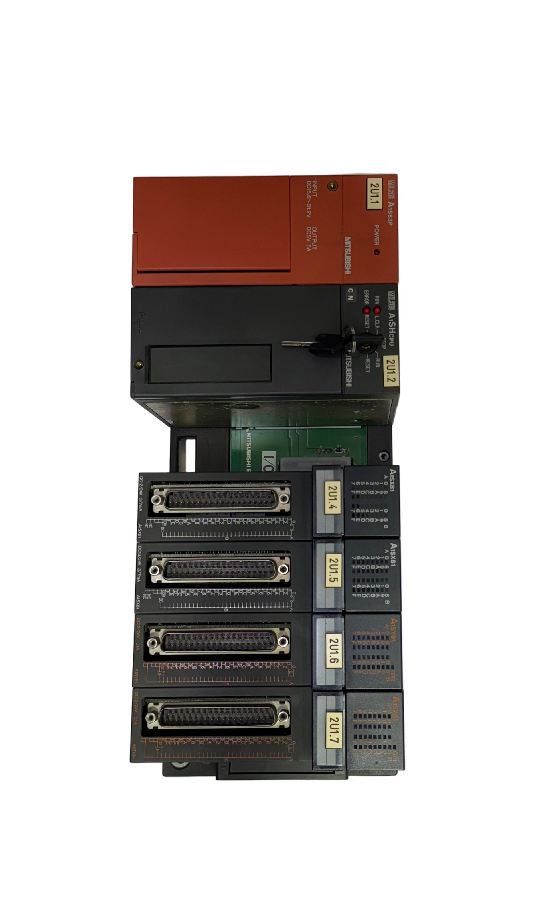 MITSUBISHI MELSEC A1S63P, A1SHCPU, A1SX81,A1SY81 PLC