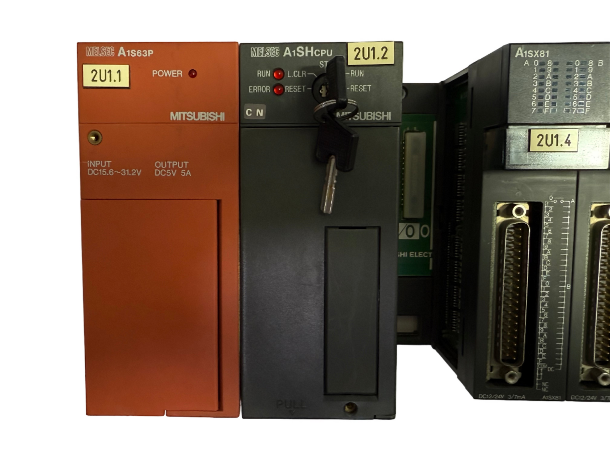 MITSUBISHI MELSEC A1S63P, A1SHCPU, A1SX81,A1SY81 PLC