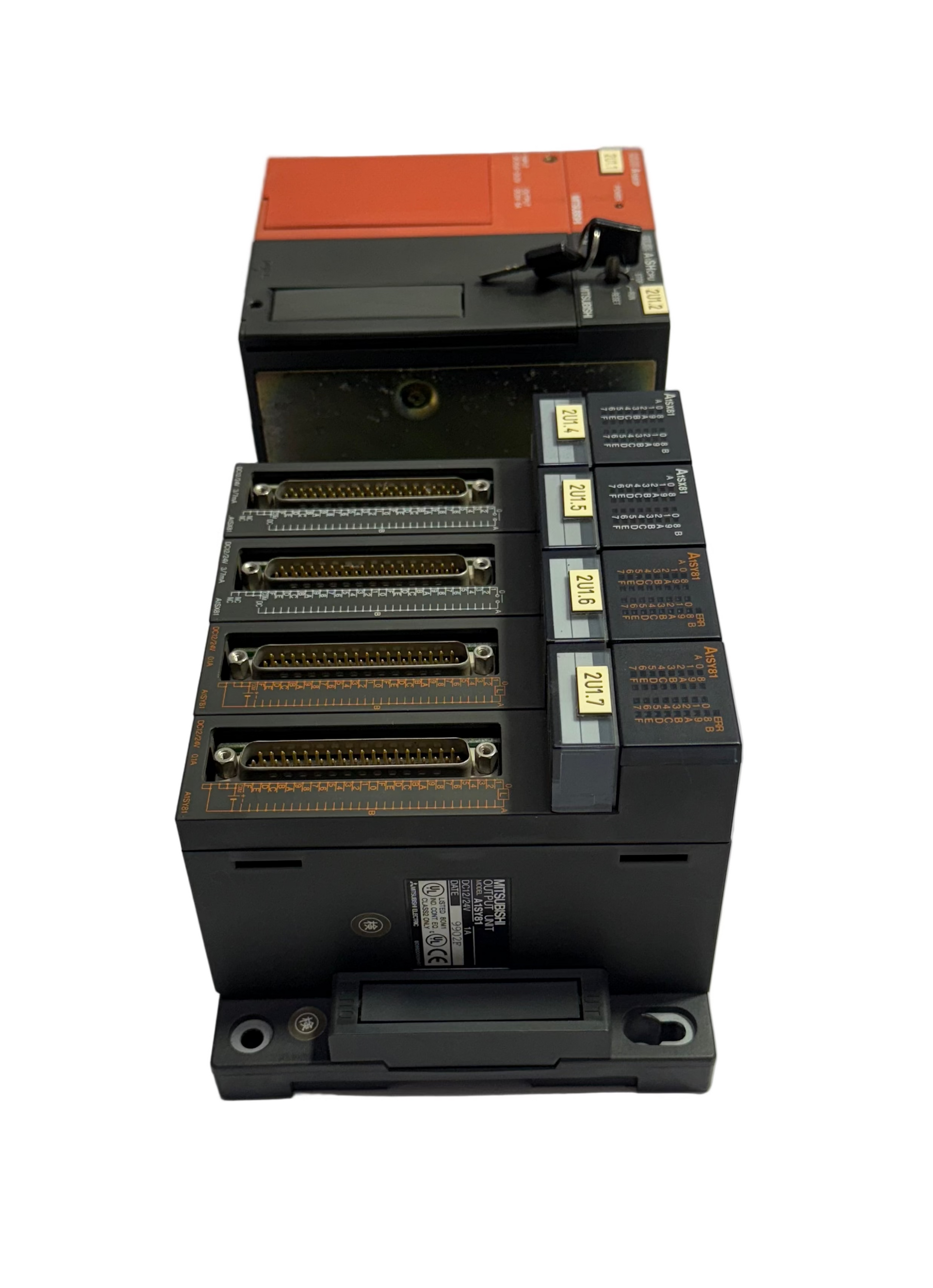 MITSUBISHI MELSEC A1S63P, A1SHCPU, A1SX81,A1SY81 PLC
