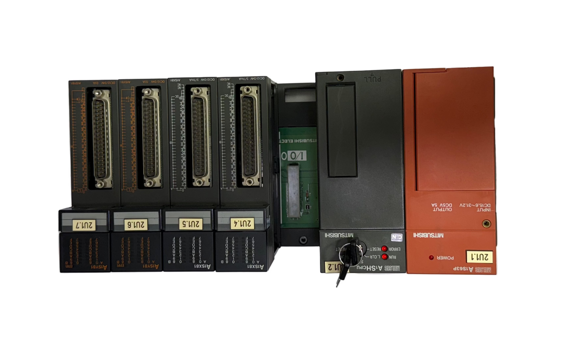 MITSUBISHI MELSEC A1S63P, A1SHCPU, A1SX81,A1SY81 PLC