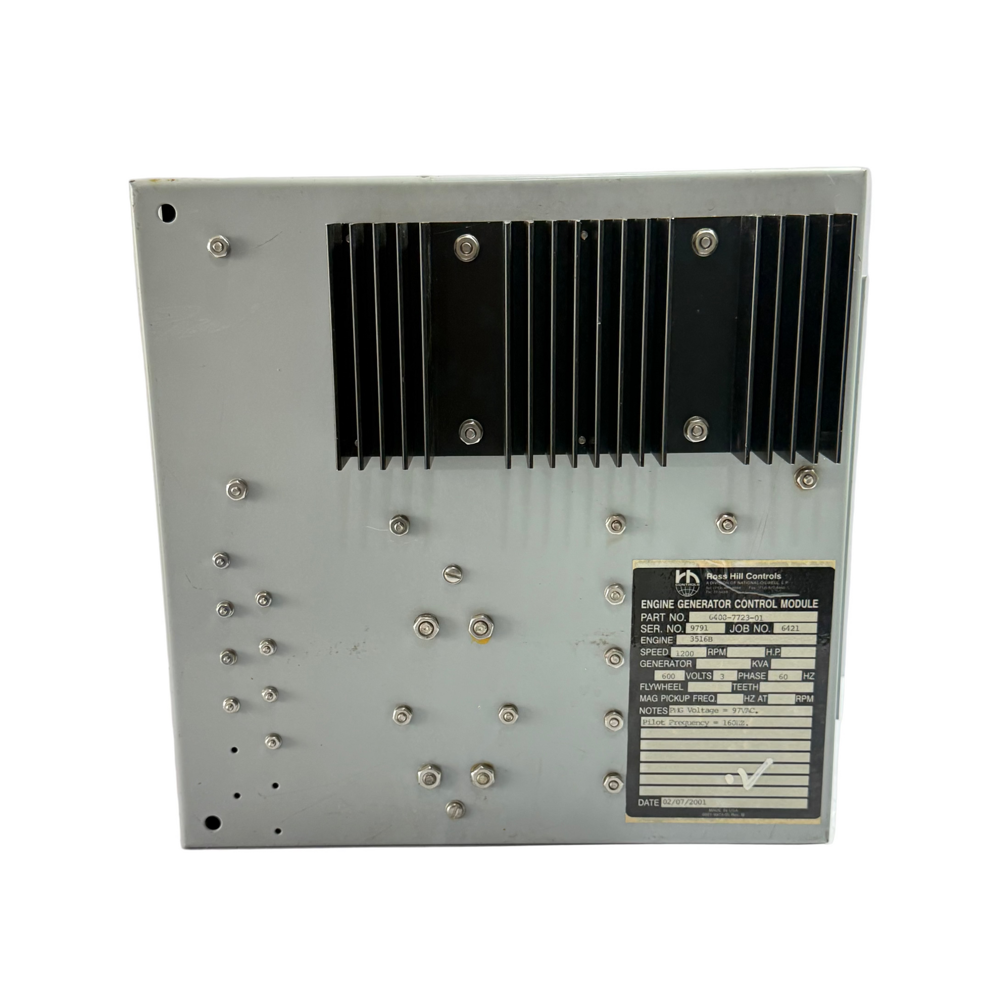 NATIONAL OILWELL VARCO 6408-7723-01 ENGINE CONTROL MODULE EG-III